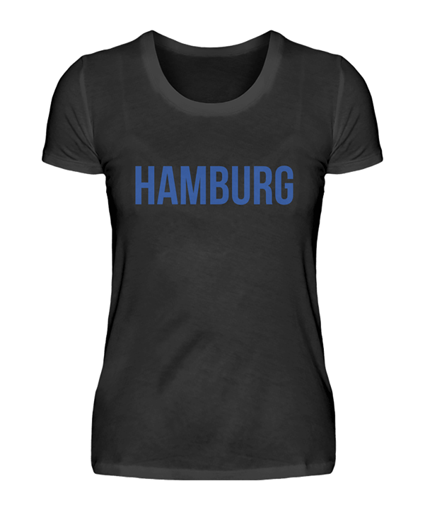 Damen T-Shirt "Hamburg" Schwarz - schwarz