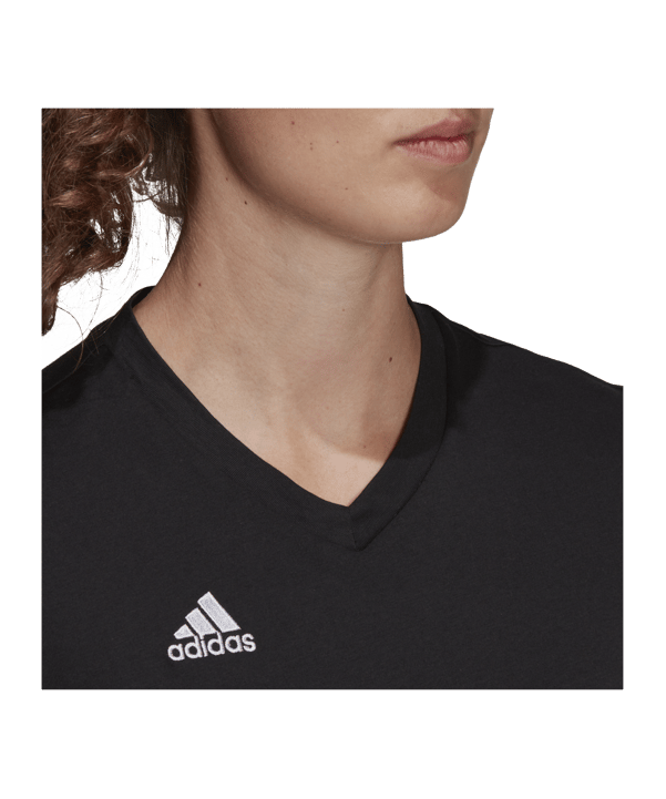 adidas Entrada 22 T-Shirt Damen Schwarz - schwarz