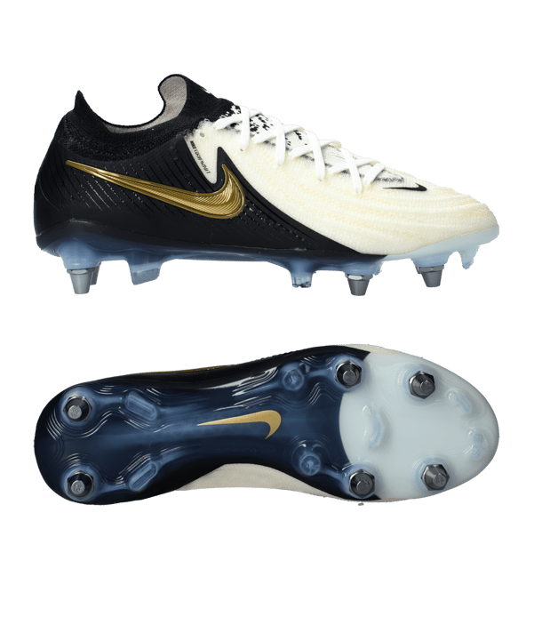 Nike Phantom GX II Elite SG Mad Ready Pro-Player-Edition Weiss Schwarz Gold F100 - weiss