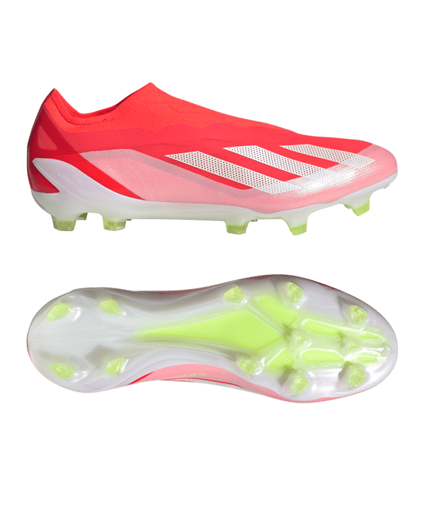 adidas X Crazyfast Elite LL FG Energy Citrus Rot Weiss Gelb - rot