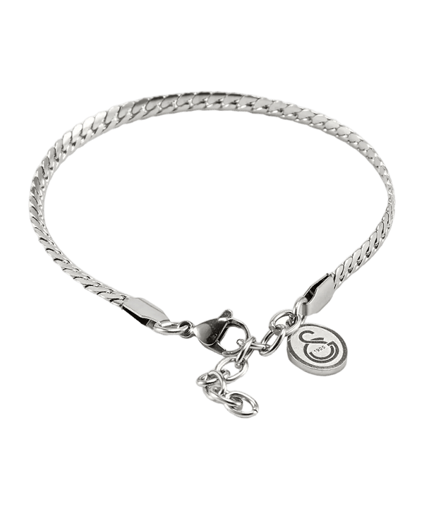 Galatasaray Istanbul Stahl Armbinde Silber - silber