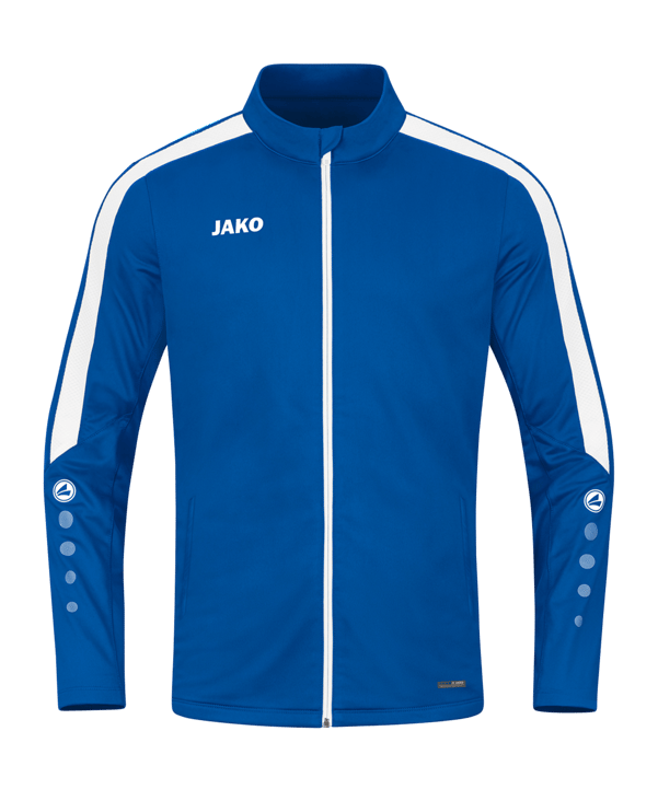 JAKO Power Polyesterjacke Kids Blau Weiss F400 - blau