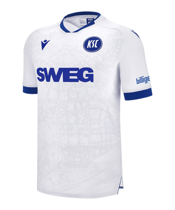 Macron Karlsruher SC Trikot Away 2025/2026 Weiß - weiss