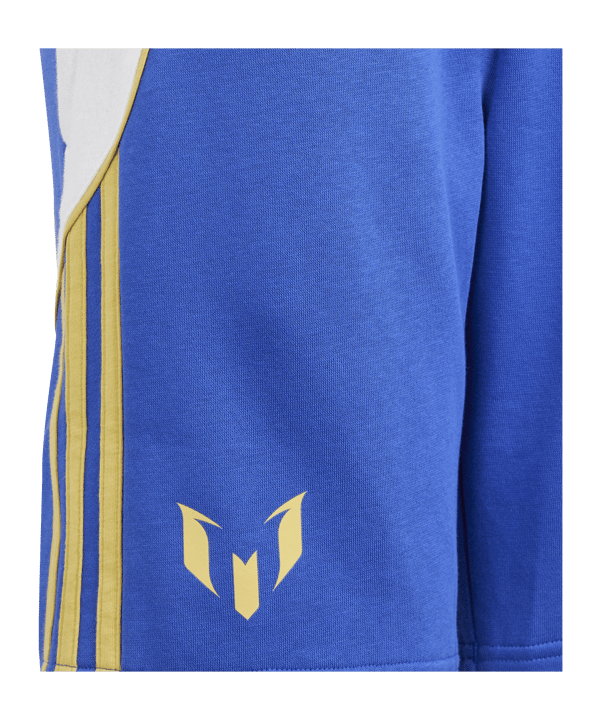 adidas Messi Short Kids Blau Weiss - blau
