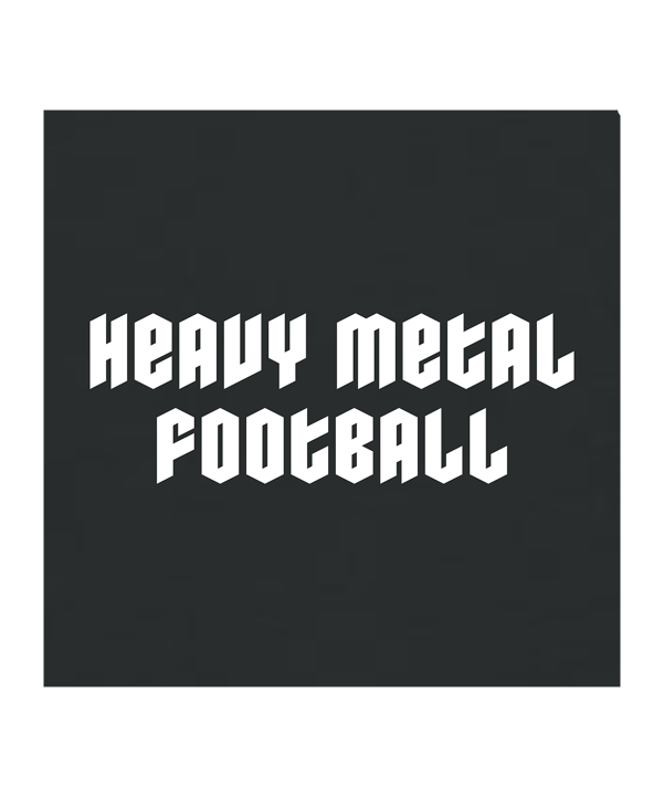 11teamsports Duitsland ”Heavy Metal Football” T-shirt Zwart - zwart