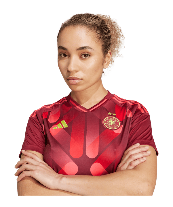 adidas Deutschland Dfb Deutschland Em 2025 Trikot Away EM 2025 Damen Rot - rot