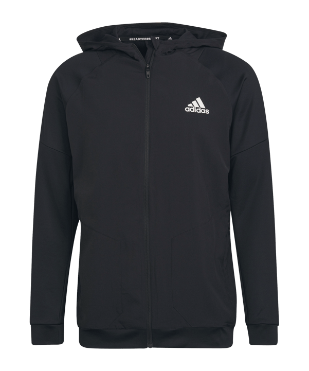 adidas Training Kapuzenjacke Schwarz - schwarz