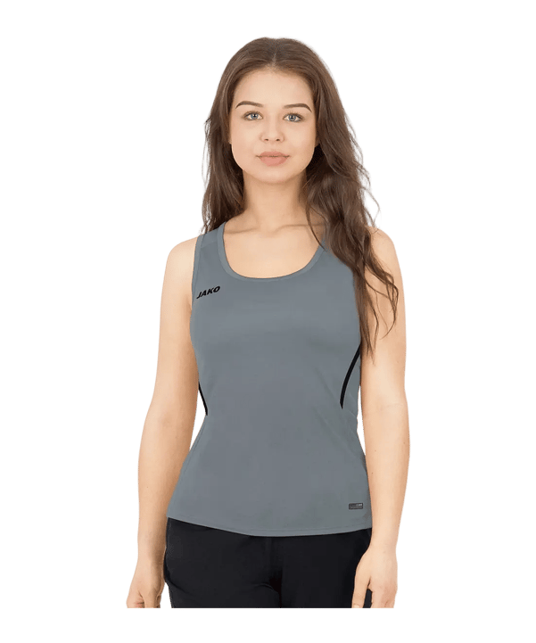 JAKO Challenge Tanktop Damen Grau Schwarz F841