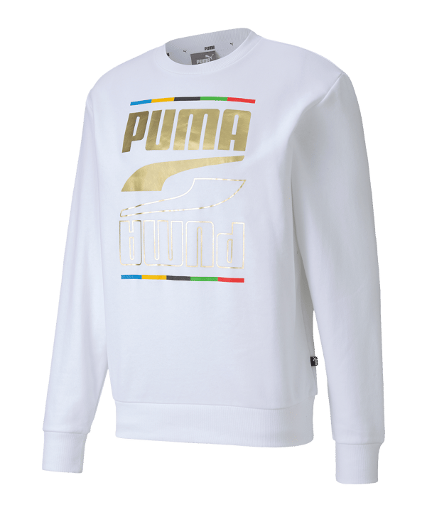 PUMA Rebel 5 Continents Tr Sweatshirt Weiß F002 - weiss