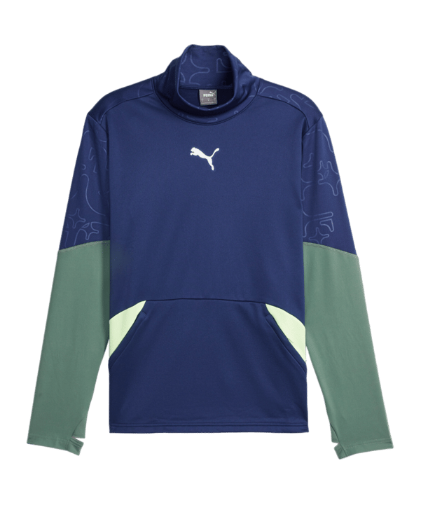 PUMA individual Winterized Sweatshirt Blau F01 - dunkelblau