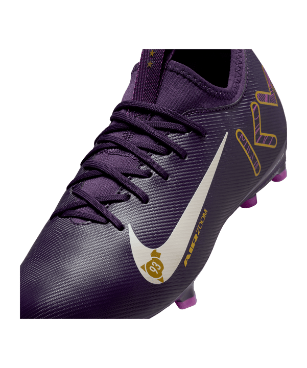 Nike Jr Air Zoom Mercurial Vapor XVI Academy FG/MG Kylian Mbappe Signature Kids Lila F500 - lila