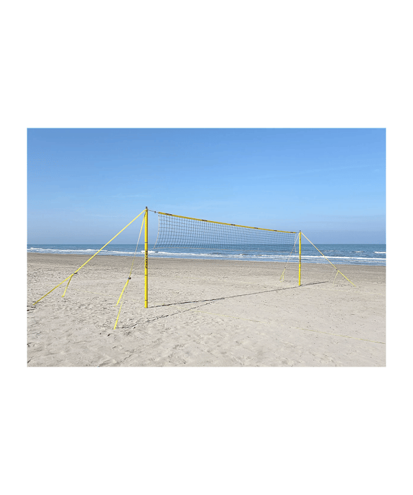 Funtec Beach Masters Set Mit Freizeitnetz 8,5m Tor Schwarz - schwarz