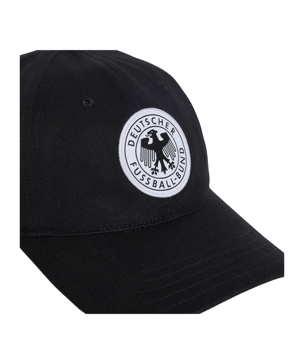 adidas DFB Deutschland Curved Cap Schwarz - schwarz