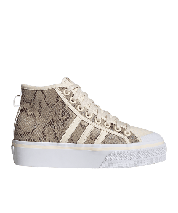adidas Originals Nizza Platform Mid Damen Braun - weiss