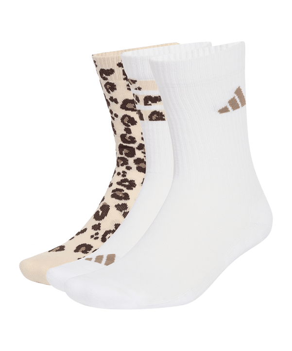 adidas Leo Graphic 3er Pack Calze Beige - beige