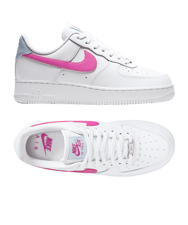 Nike Air Force 1 07 Sneaker Damen Weiss Pink F101 - weiss
