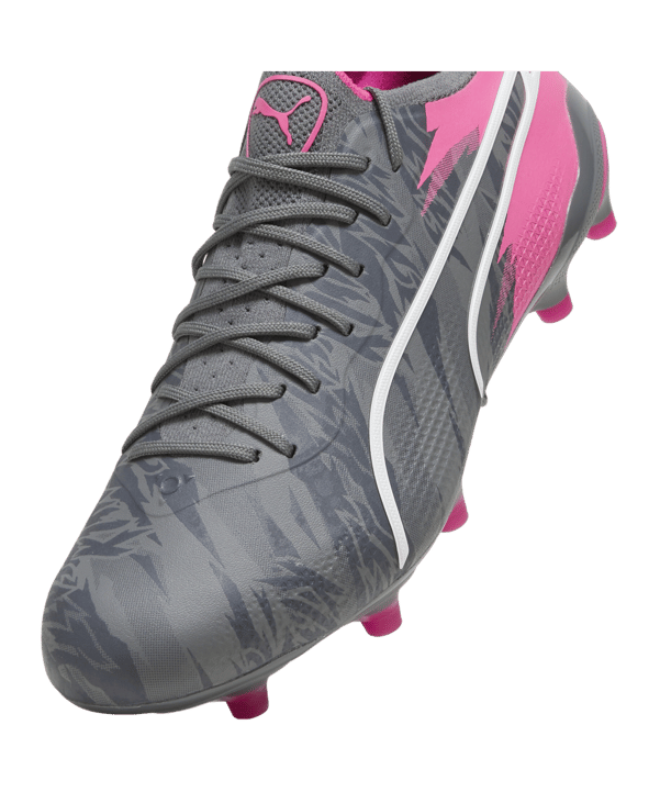 PUMA KING Ultimate Rush FG/AG Grau Pink F01 - grau