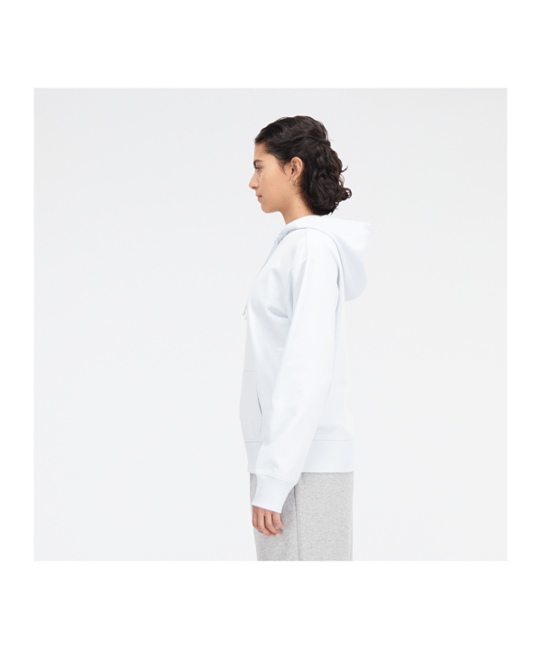 New Balance Stacked Oversized Hoody Damen Blau FIB - blau