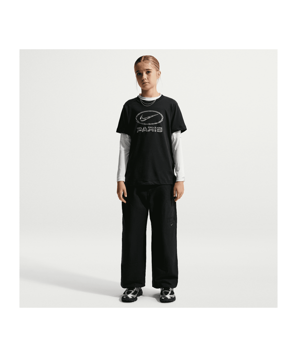 Nike Paris Saint-Germain Swoosh T-shirt Bambini Nero C010 - nero