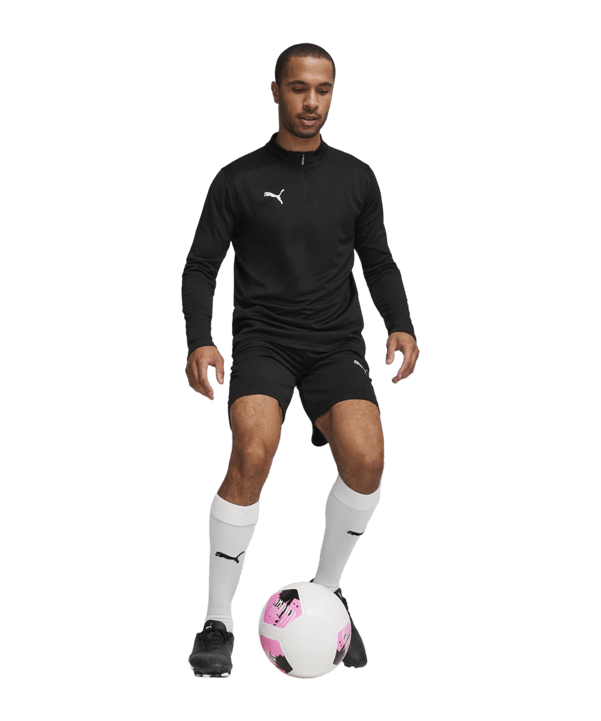 PUMA teamFINAL Training 1/4 Zip Sweatshirt F03 - schwarz