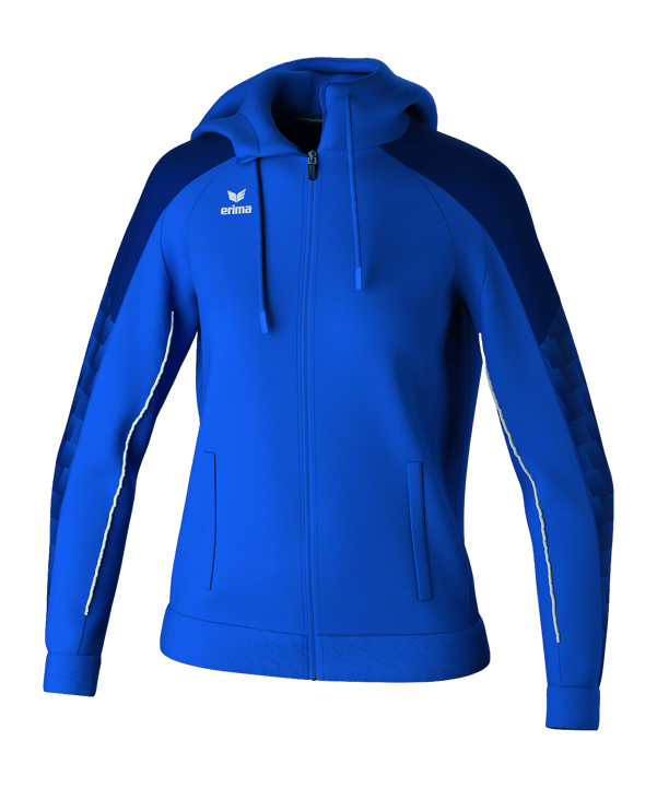 Erima Evo Star Kapuzenjacke Damen Blau - blau