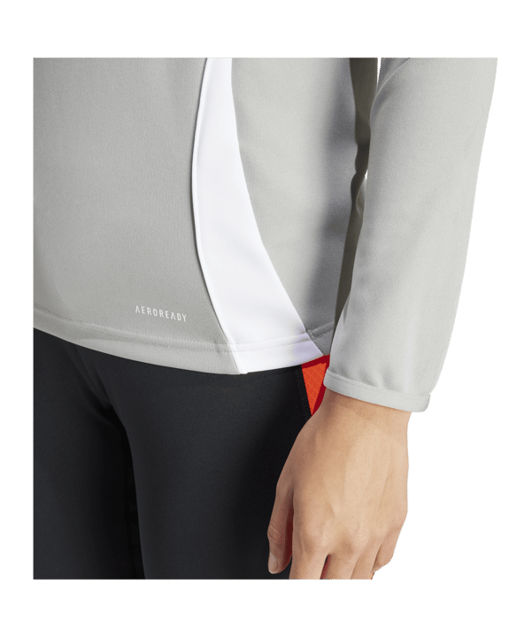 adidas Tiro 24 Trainingstop Damen Grau Weiss - grau