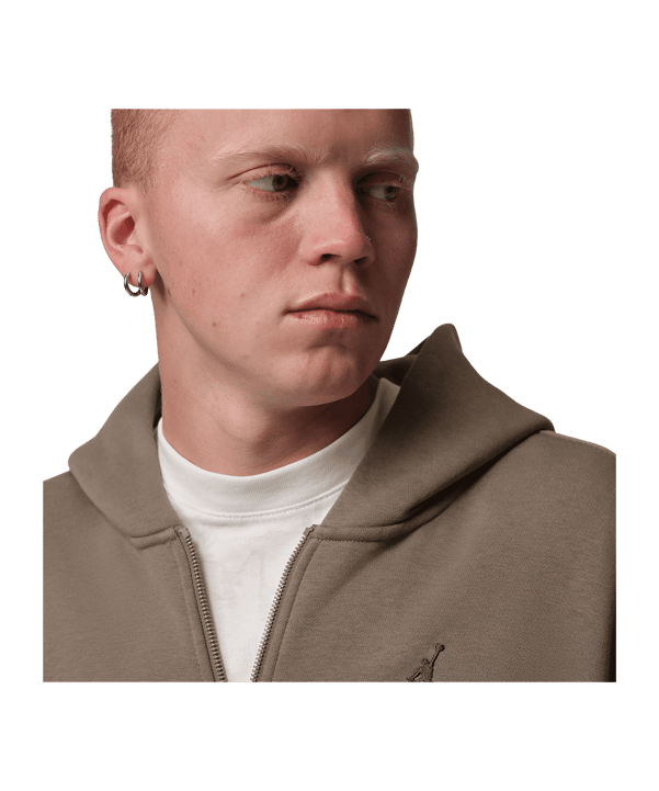 Jordan Brookyln Oversized Kapuzenjacke Braun