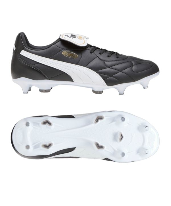 PUMA KING Top MxSG Schwarz Weiss Gold F01 - schwarz