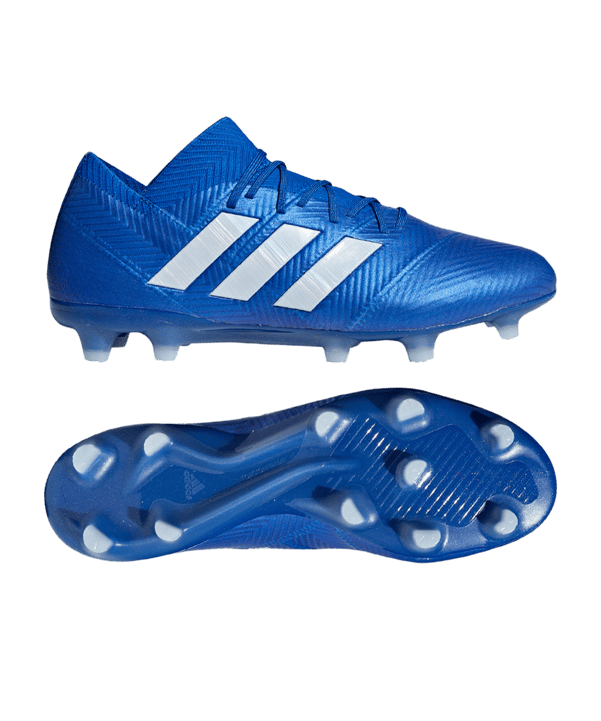 adidas NEMEZIZ 18.1 FG Blau Weiss - blau
