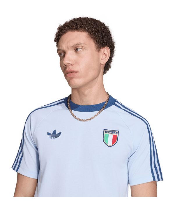 adidas FIGC Italien Originals T-Shirt Blau - blau