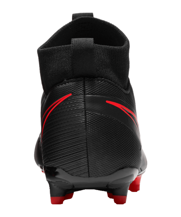Nike Jr Mercurial Superfly VII Black X Chile Red Academy MG Kids Schwarz F060 - schwarz