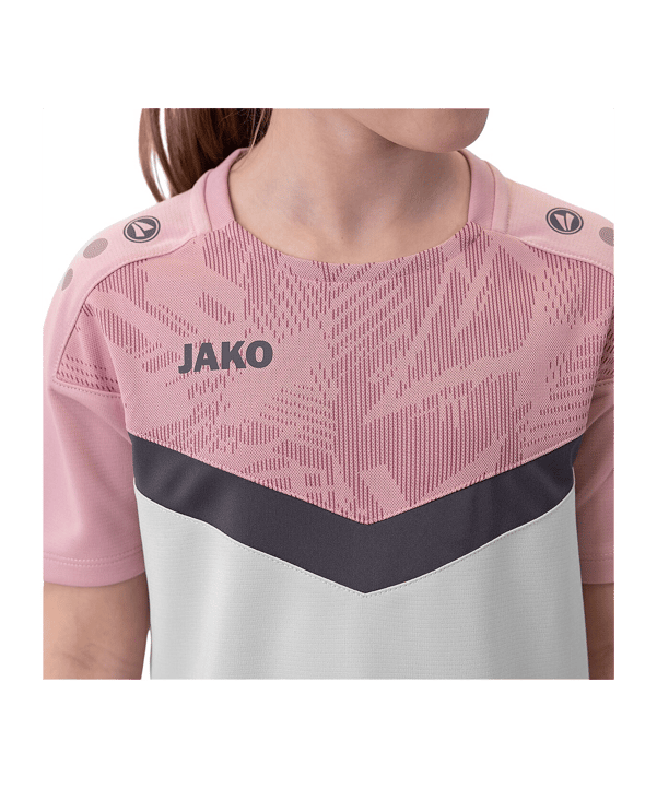 JAKO Icon T-Shirt Kids Grau Pink F851 - grau