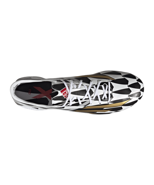 adidas F50 Adizero IV FG Speed Legacy Weiss Gold Rot - weiss