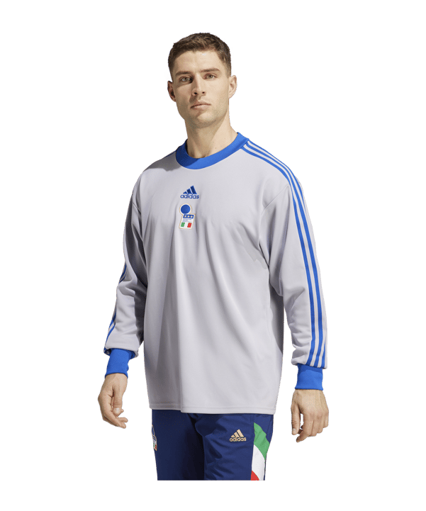 adidas Italien Icon Torwarttrikot Grau - grau