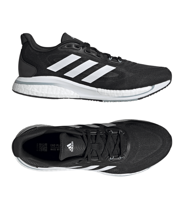 adidas Supernova+ Running Schwarz Weiss - schwarz