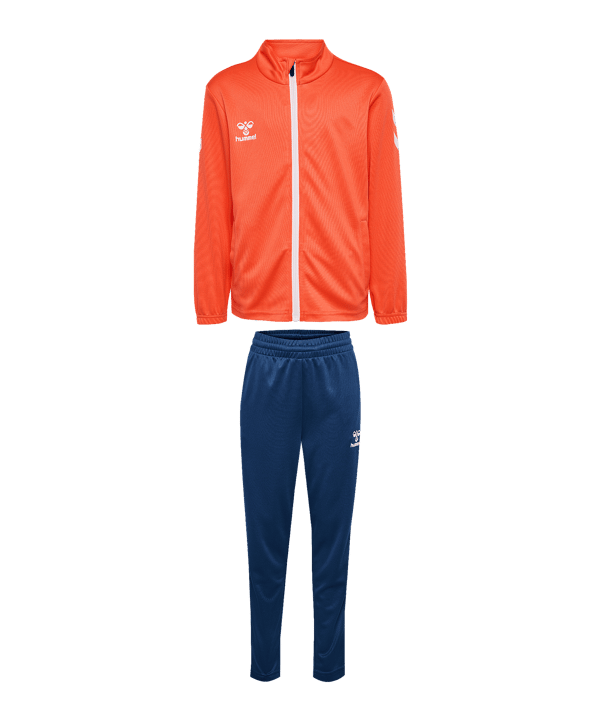 Hummel Logo Trainingsanzug Kids Orange F4205 - orange