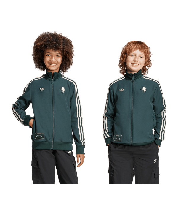 adidas Juventus Turin Icon Track Sweatshirt Kids Grün - gruen