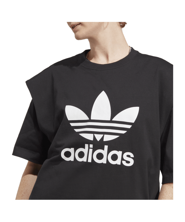 adidas Originals Tee T-Shirt Damen Schwarz - schwarz