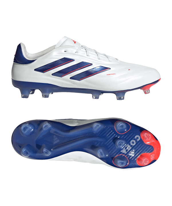 adidas COPA Pure 2 Elite FG Advancement Weiss Blau - weiss