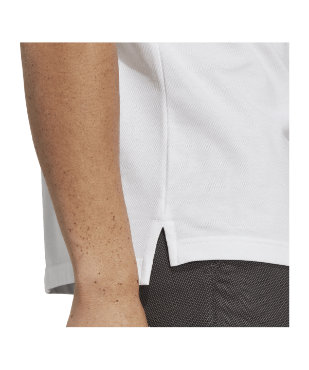 adidas Essentials Piqué Small Logo Polo Shirt White - weiss