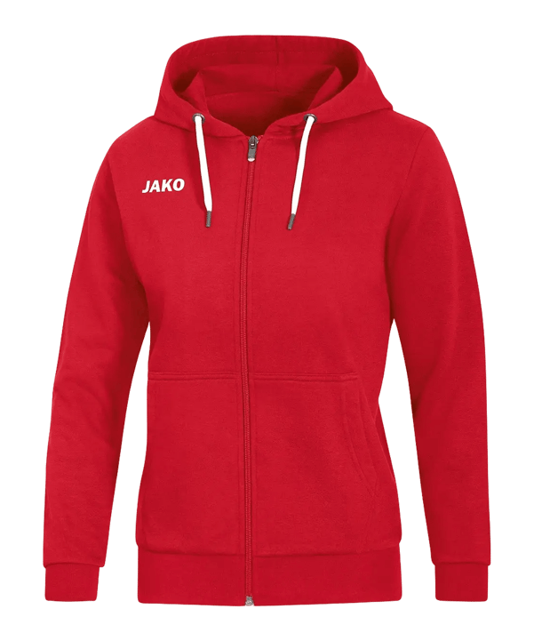 JAKO Base Giacca con cappuccio Donna Rosso C001 - rosso