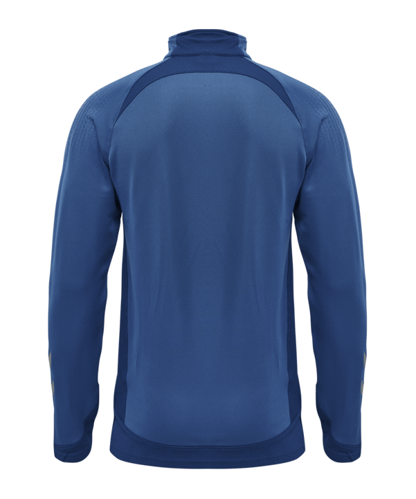 Hummel hmlLEAD HalfZip Sweatshirt Blau F7045 - blau