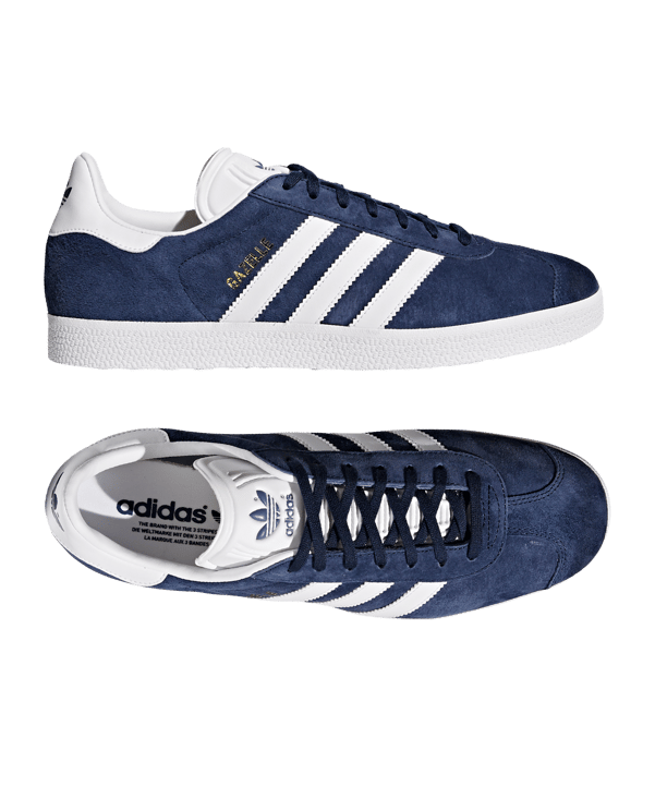 adidas Originals Gazelle Sneaker Blau Weiss - blau