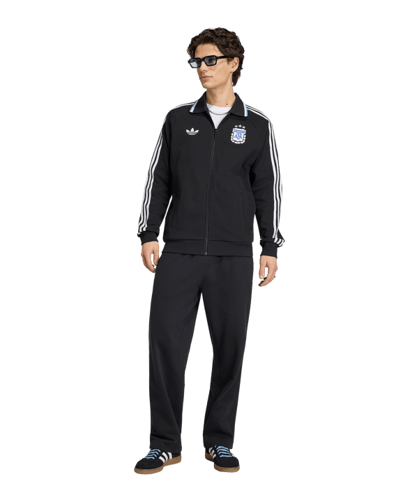 adidas AFA Argentinien Anthem Jacke Schwarz - schwarz