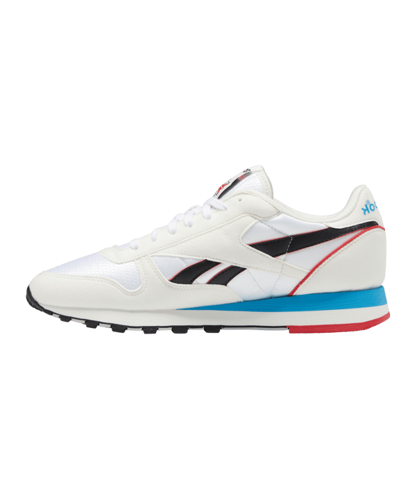 Reebok Classic Leather Weiss Blau Rot - weiss