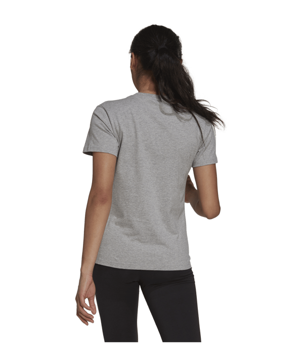 adidas T-Shirt Damen Grau Weiss - grau