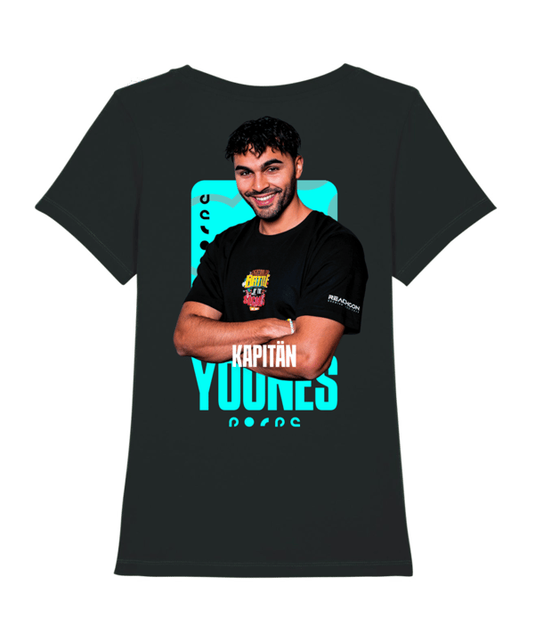 Battle of the Socials T-Shirt "Team Younes" Damen Schwarz - schwarz