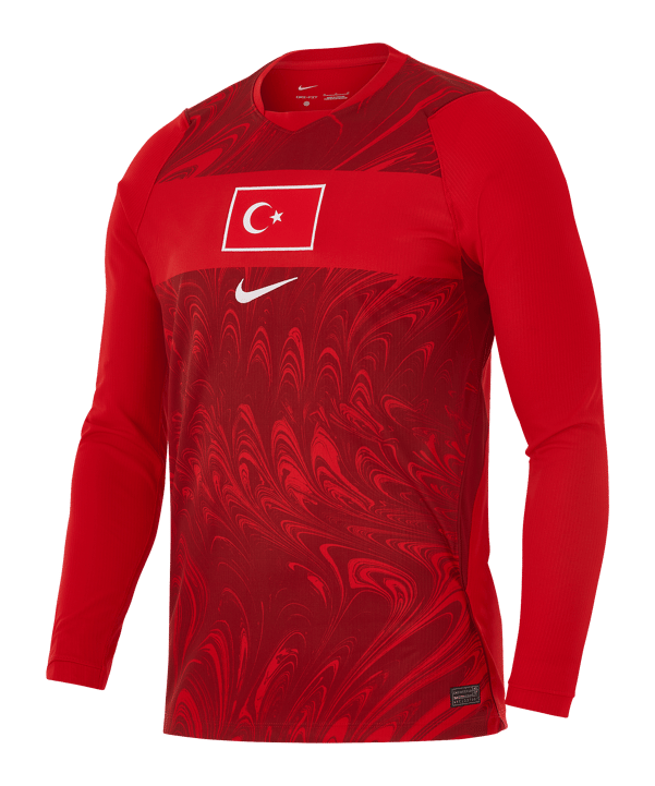 Nike TFF Türkei Trikot Langarm Home WM 2026 Rot F614 - rot