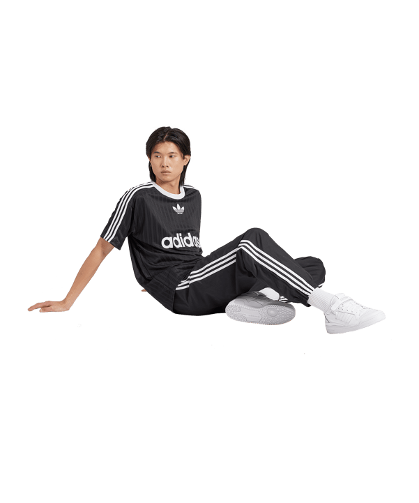 adidas Originals Adicolor T-Shirt Schwarz Weiss - schwarz