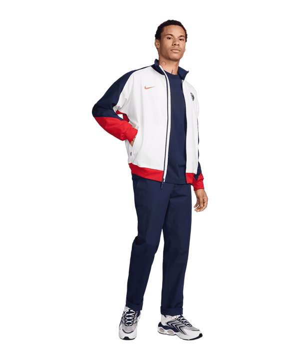 Nike Paris St. Germain Anthem Jacke Weiss F100 - weiss